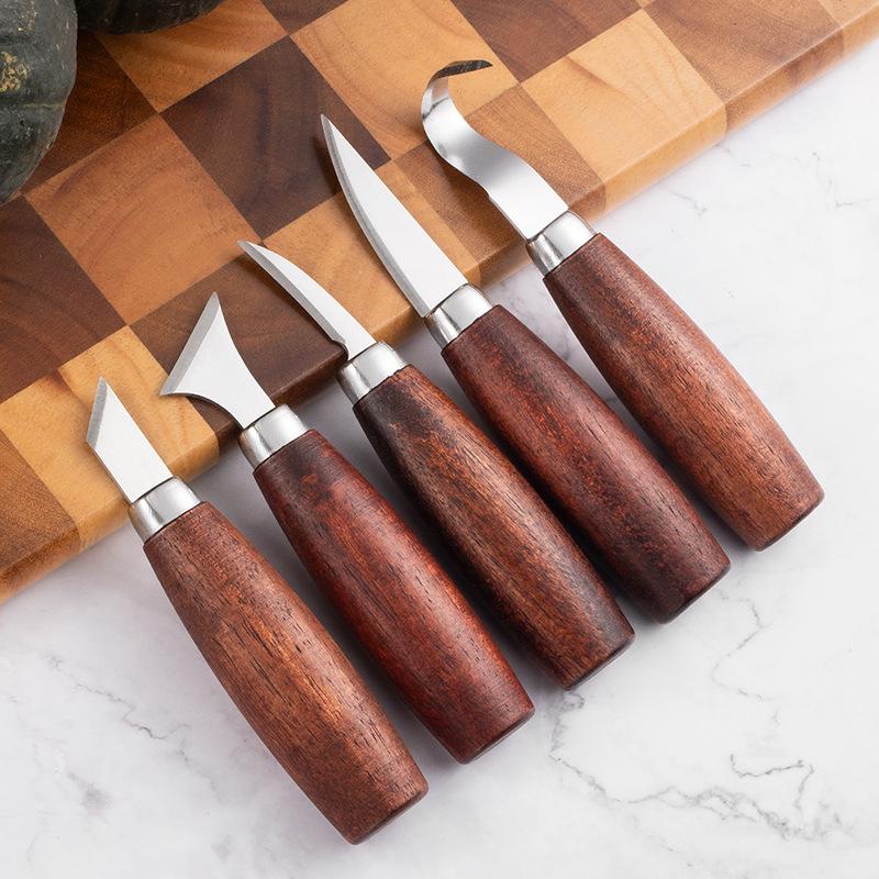 Chisel Set Wood - 5개 목공 조각끌 세트 - DIY