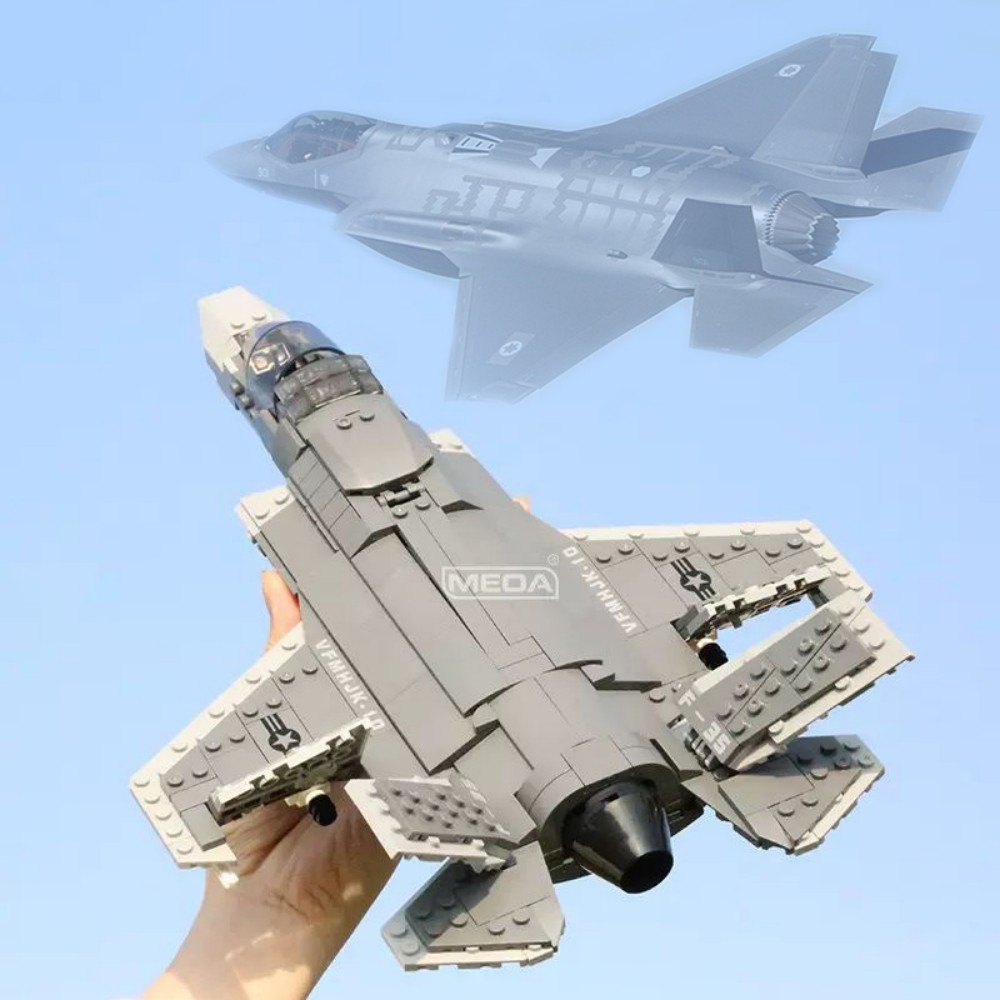 Hand Plane Block - 646개 F-35 라이트닝 II 비행기 블록
