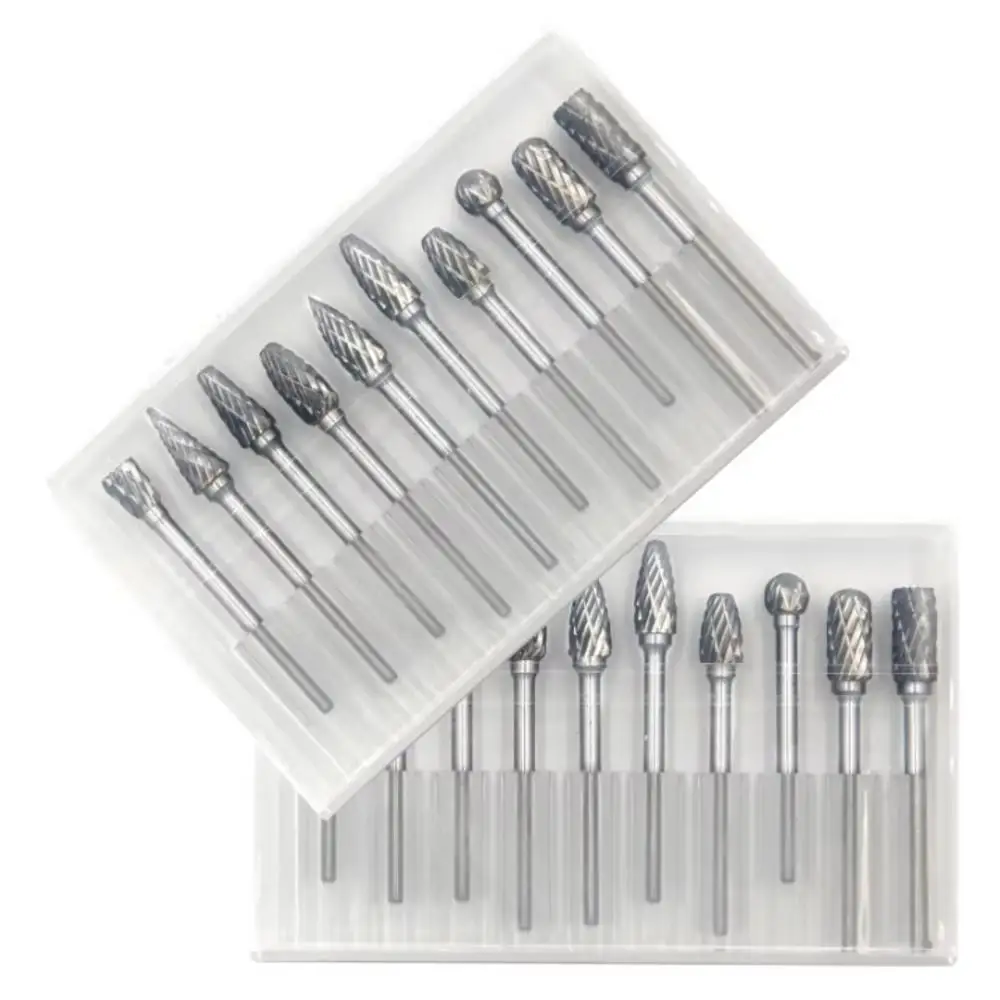 Chisel Set Wood - 10개입 초경 로터리 버 세트 3mm