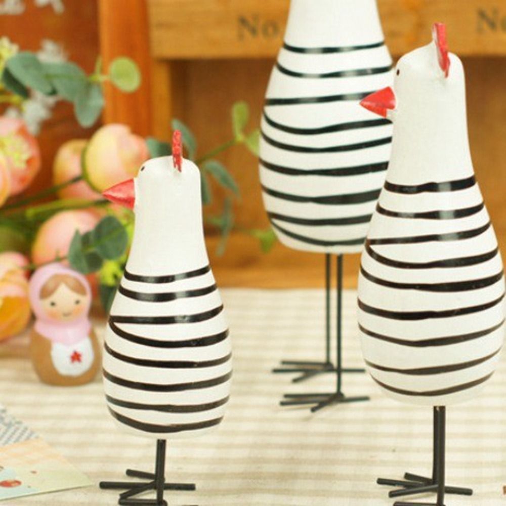 만화 조각 페인트 닭 조각상, 세련된 귀여운 나무 닭  - Chisel Set Wood 리뷰 및 가격