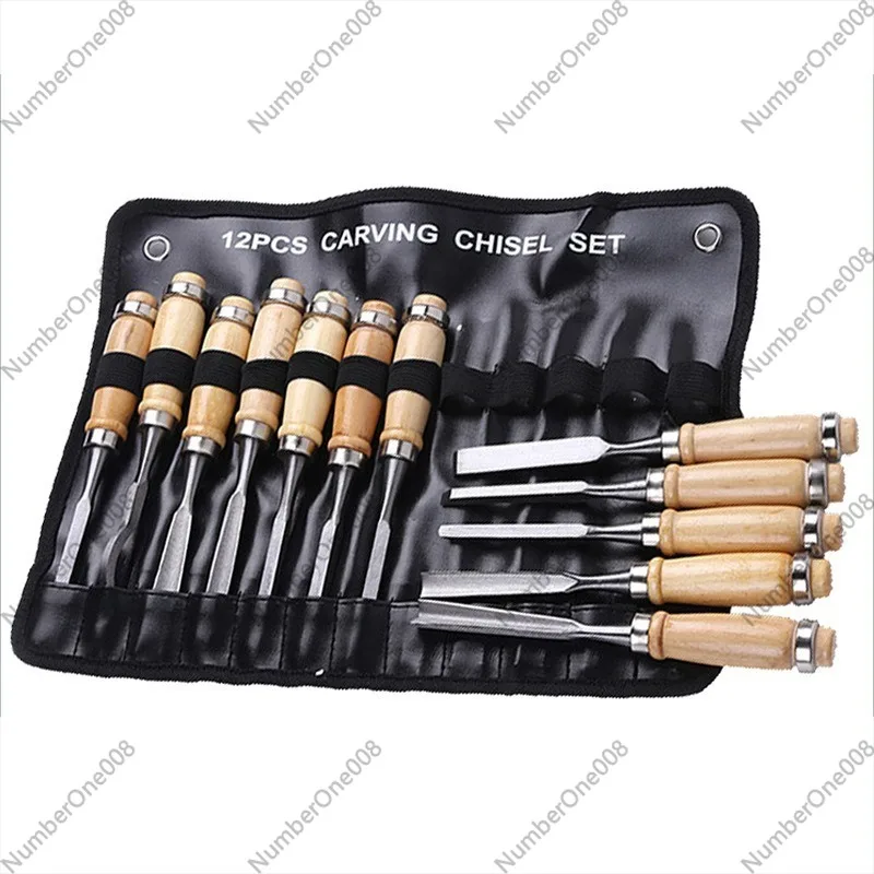 12PCS 목공 조각 도구 세트, 목재 손잡이가 있는  - Chisel Set Wood 리뷰 및 가격