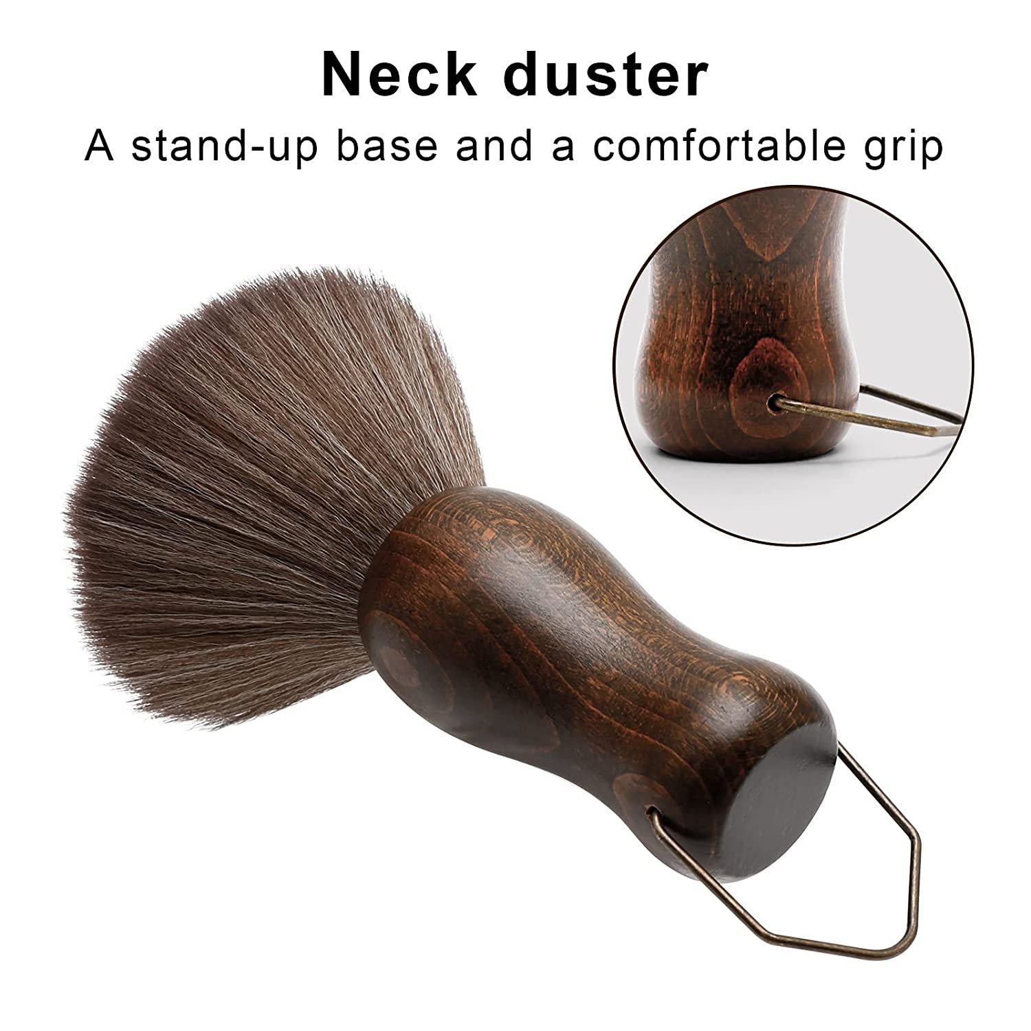 2Pcs 목 먼지 떨이 브러쉬 세트 나무 손잡이 미용  - Chisel Set Wood 리뷰 및 가격