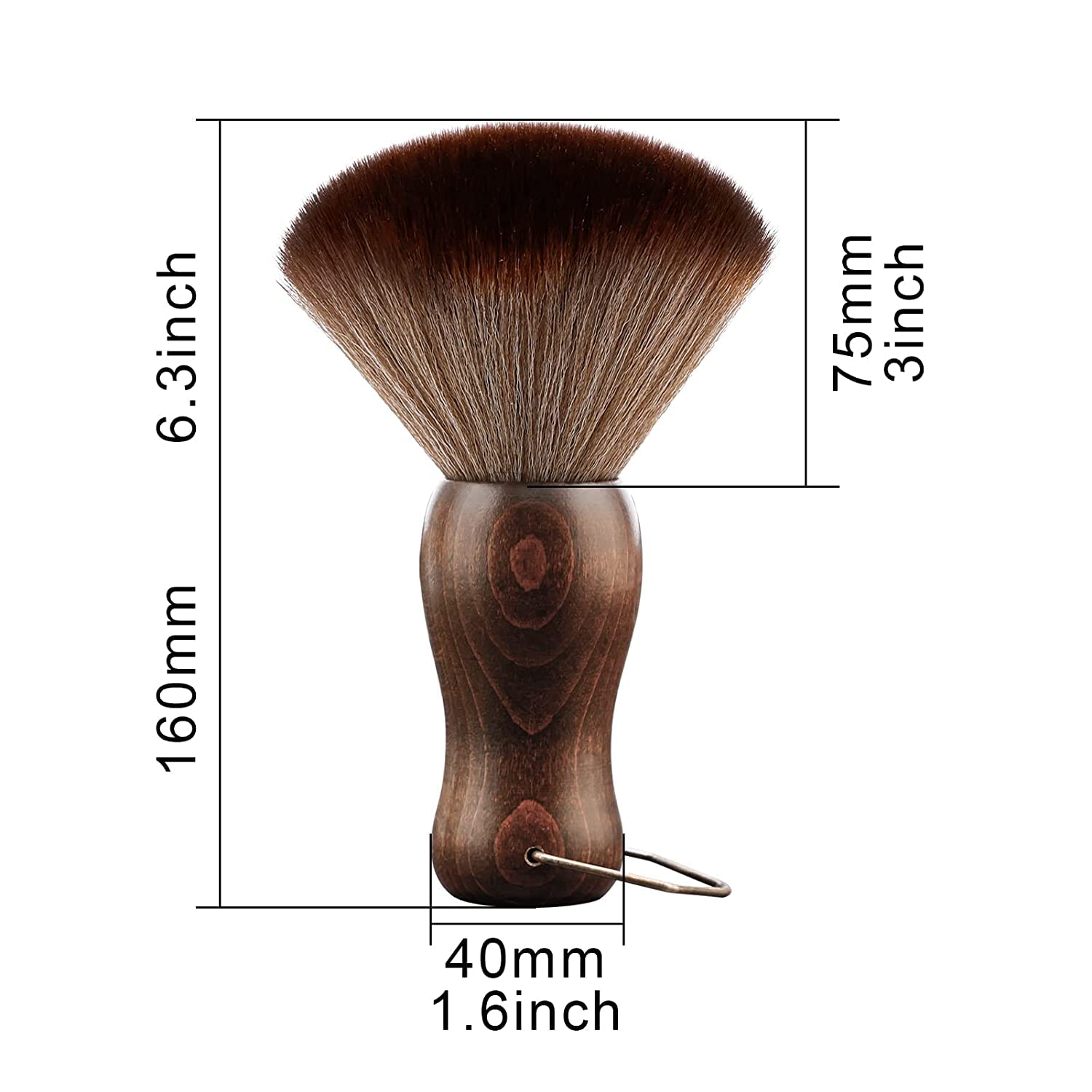 2Pcs 목 먼지 떨이 브러쉬 세트 나무 손잡이 미용  - Chisel Set Wood 리뷰 및 가격