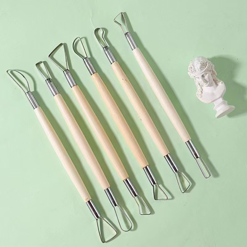6PCS 나무 손잡이 왁스 도자기 점토 조각 조각 도구 - Chisel Set Wood 리뷰 및 가격